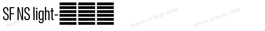 SF NS light字体转换